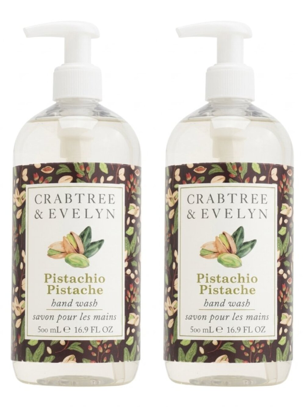 2pc Crabtree & Evelyn Pistachio Hand Wash 16.9oz